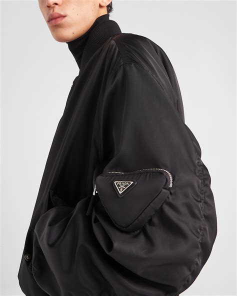 prada bomber jacke|prada nylon bomber jacket.